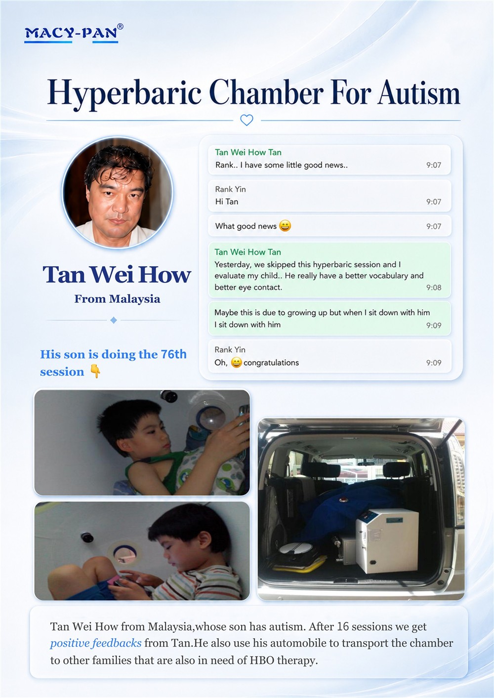 Tan Wei How full autism support story